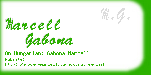 marcell gabona business card